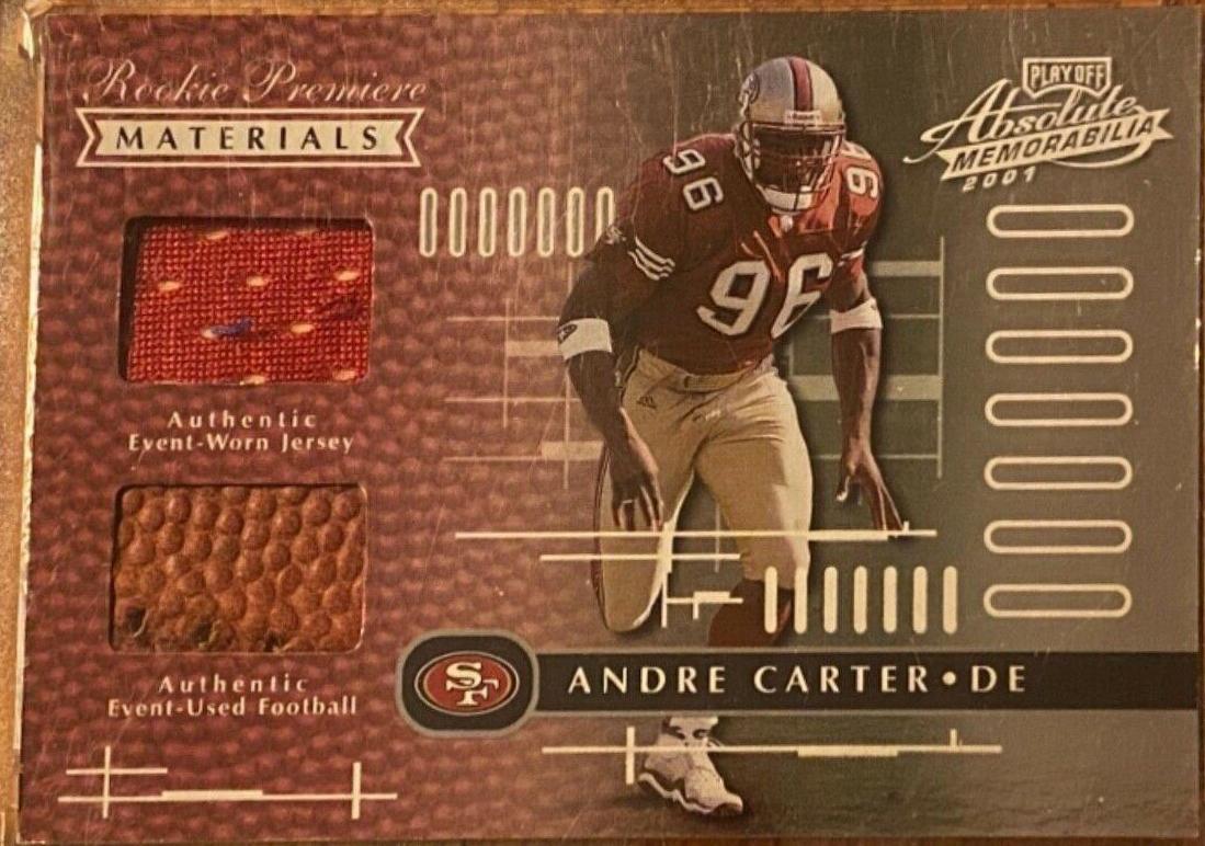 Andre Carter #175 2001 Playoff Absolute Memorabilia Football