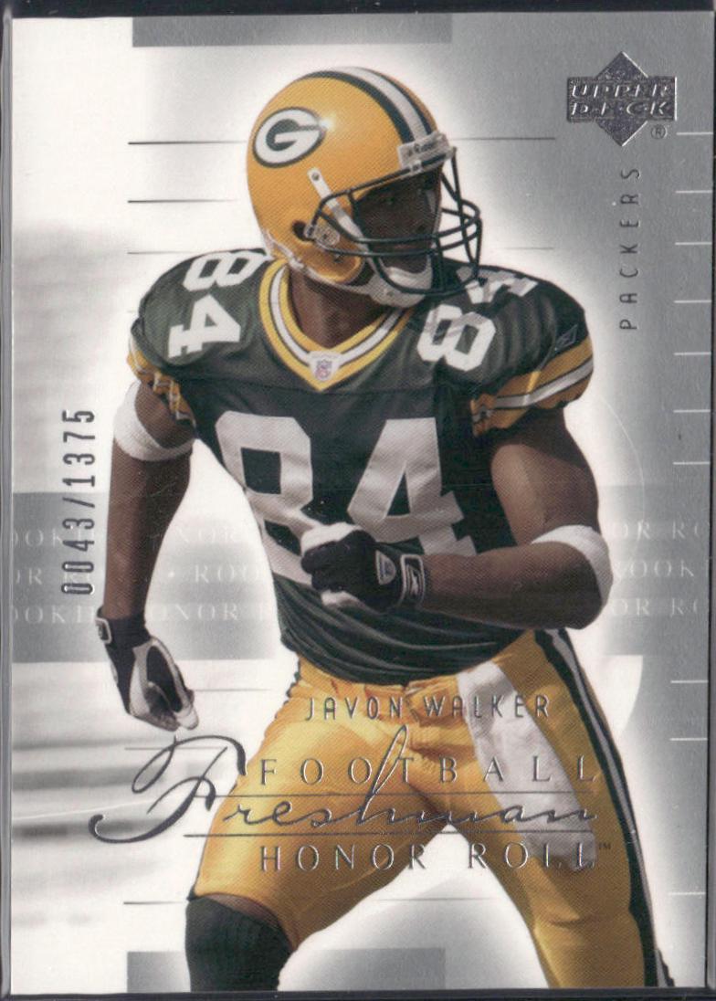 Javon Walker #131 2002 Upper Deck Honor Roll Football