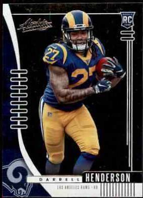 Darrell Henderson #109 Football Cards 2019 Panini Absolute