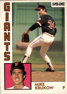 Mike Krukow #37 Baseball Cards 1984 O Pee Chee