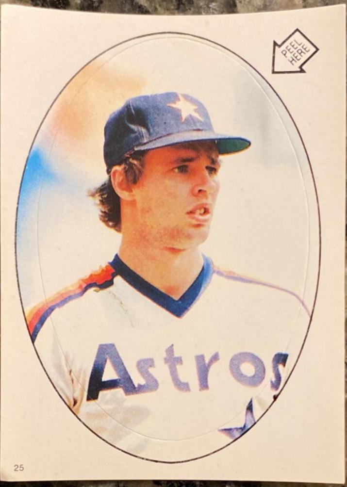 Bill Doran #25 1986 Topps Stickers Baseball