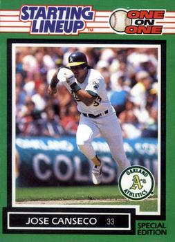 Jose Canseco #JC Baseball Cards 1989 Kenner Starting Lineup One on One