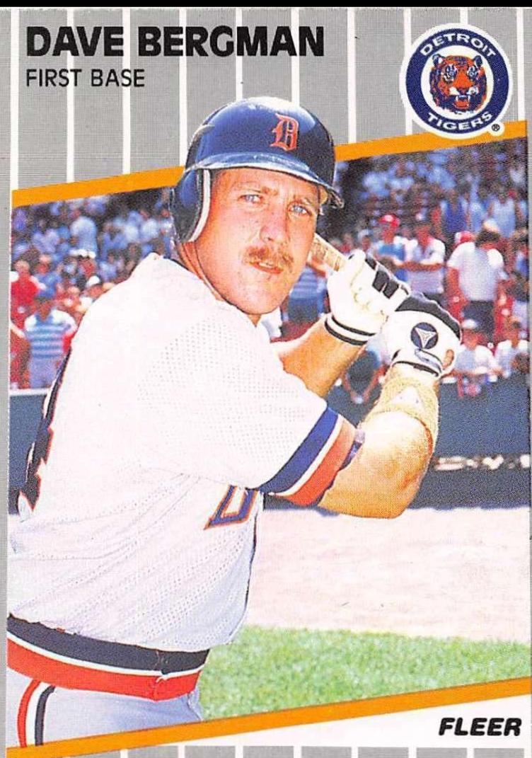 Dave Bergman (1989 Fleer)