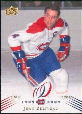 Jean Beliveau #2 Hockey Cards 2008 Upper Deck Montreal Canadiens Centennial