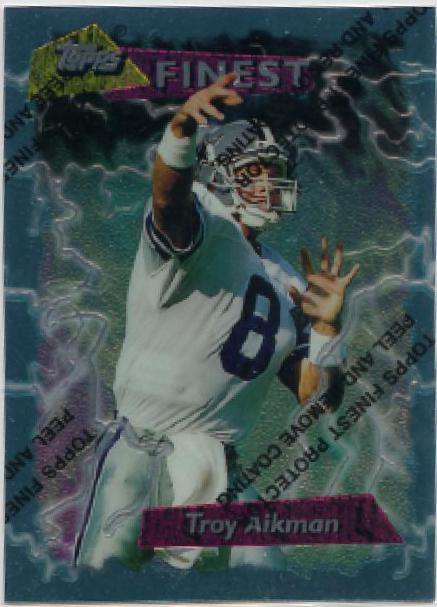 Troy Aikman #170 Football Cards 1995 Topps Finest Boosters