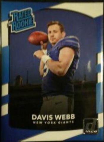 Davis Webb #348 Football Cards 2017 Panini Donruss