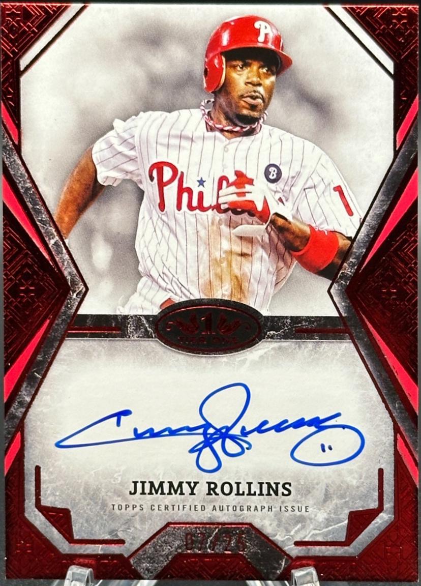 Jimmy Rollins [Red Foil] #TOTA-JR Prices | 2025 Topps Tier One 