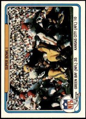 Super Bowl I #57 1982 Fleer Team Action Football