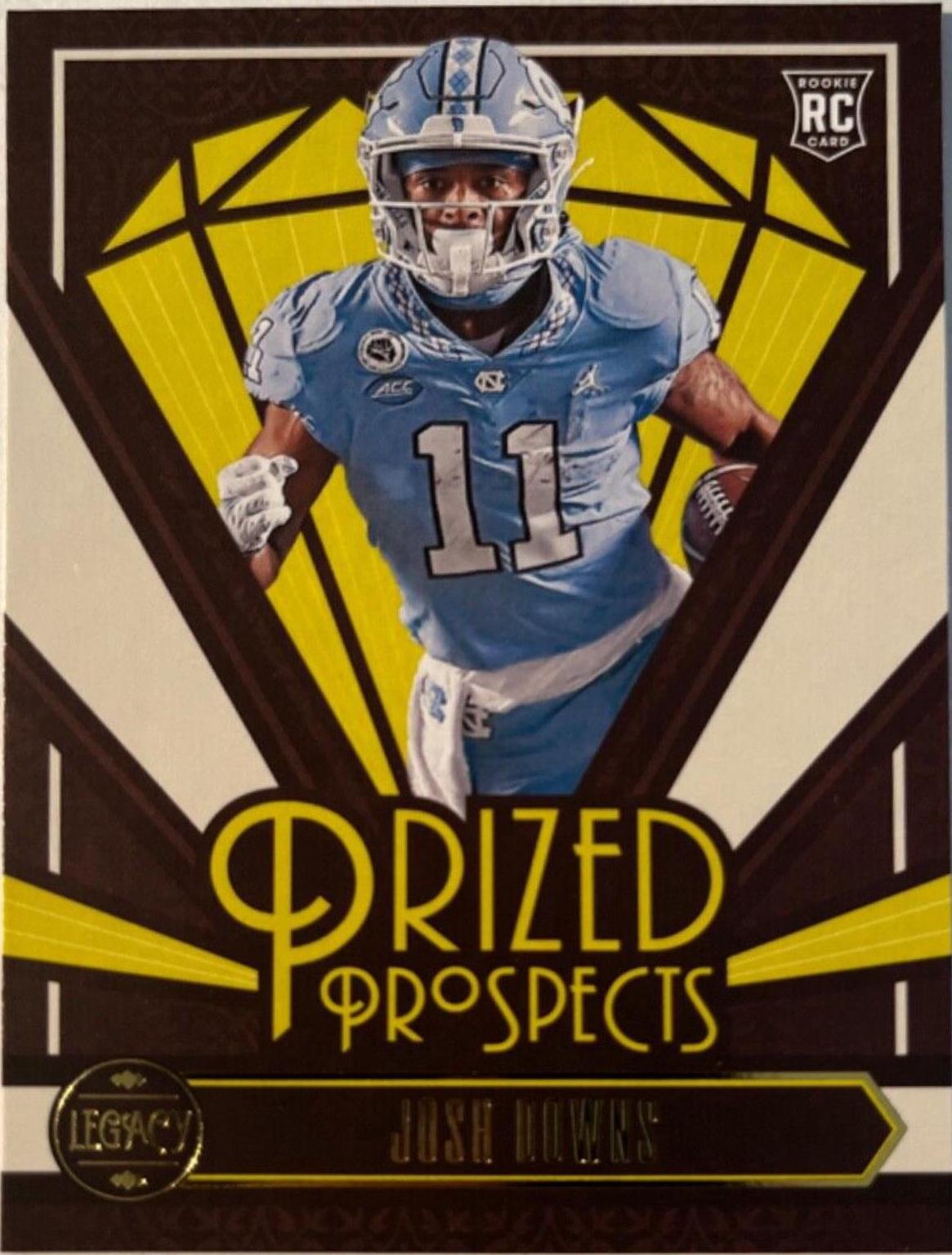 Josh Downs #PP-13 Football Cards 2023 Panini Legacy Prized Prospects
