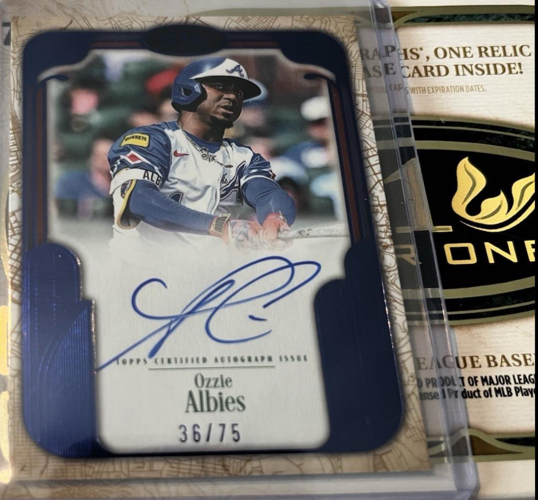 Ozzie Albies #CCS-OA 2026 Topps Tier One Baseball City Connect Signatures