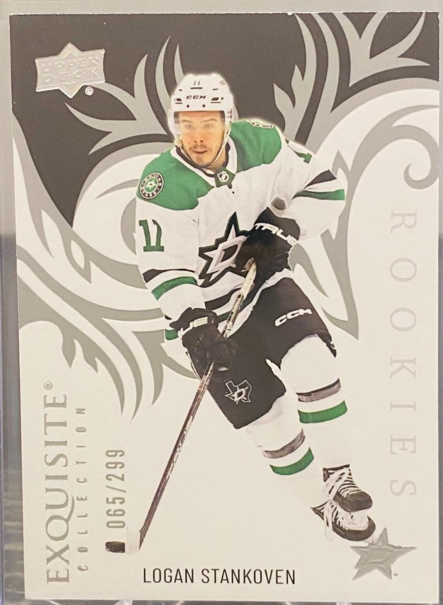 Logan Stankoven #R-38 2024-25 Upper Deck Ice Hockey Exquisite Collection Rookies