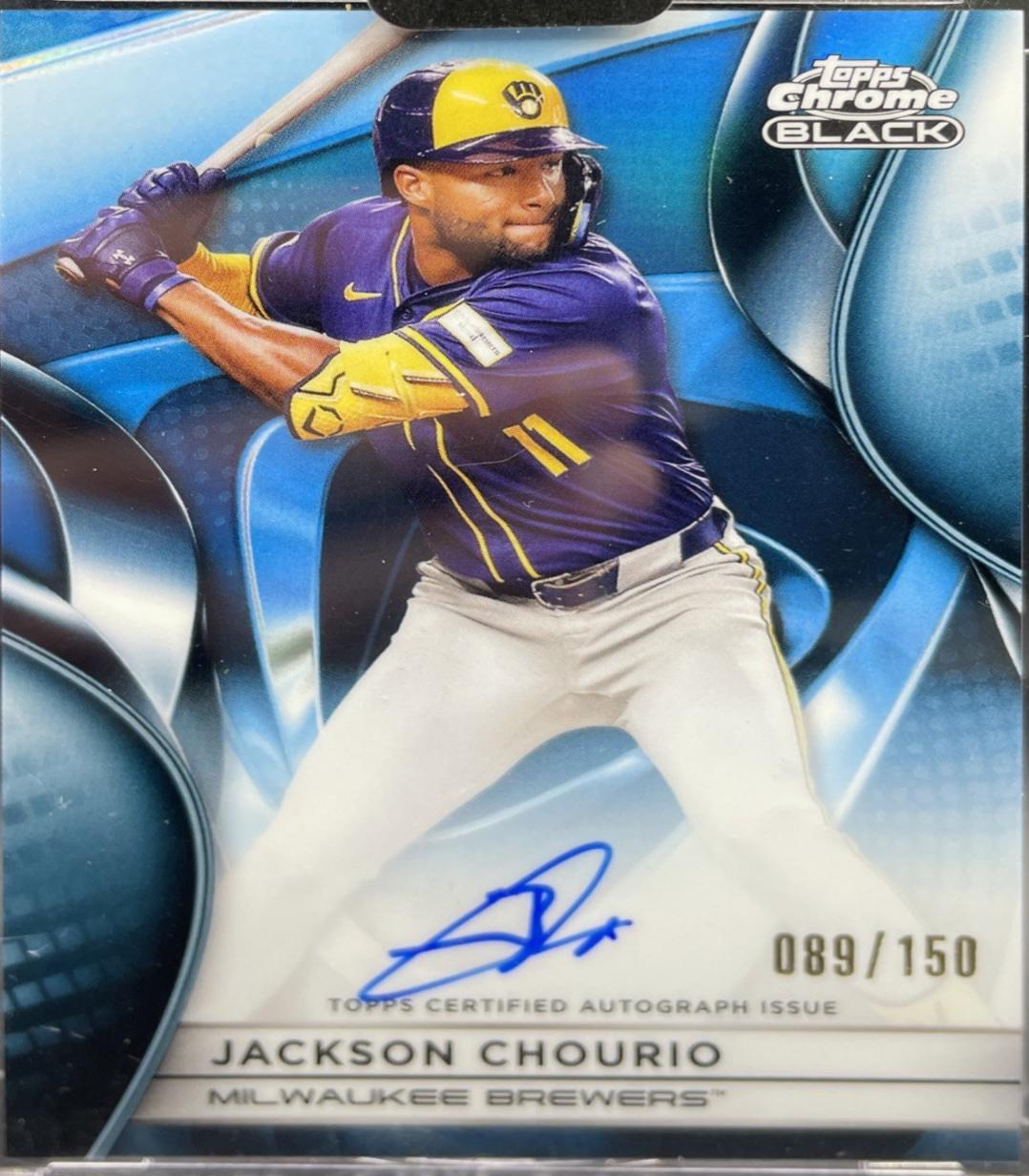 Jackson Chourio [Blue Refractor] #CBA-JC