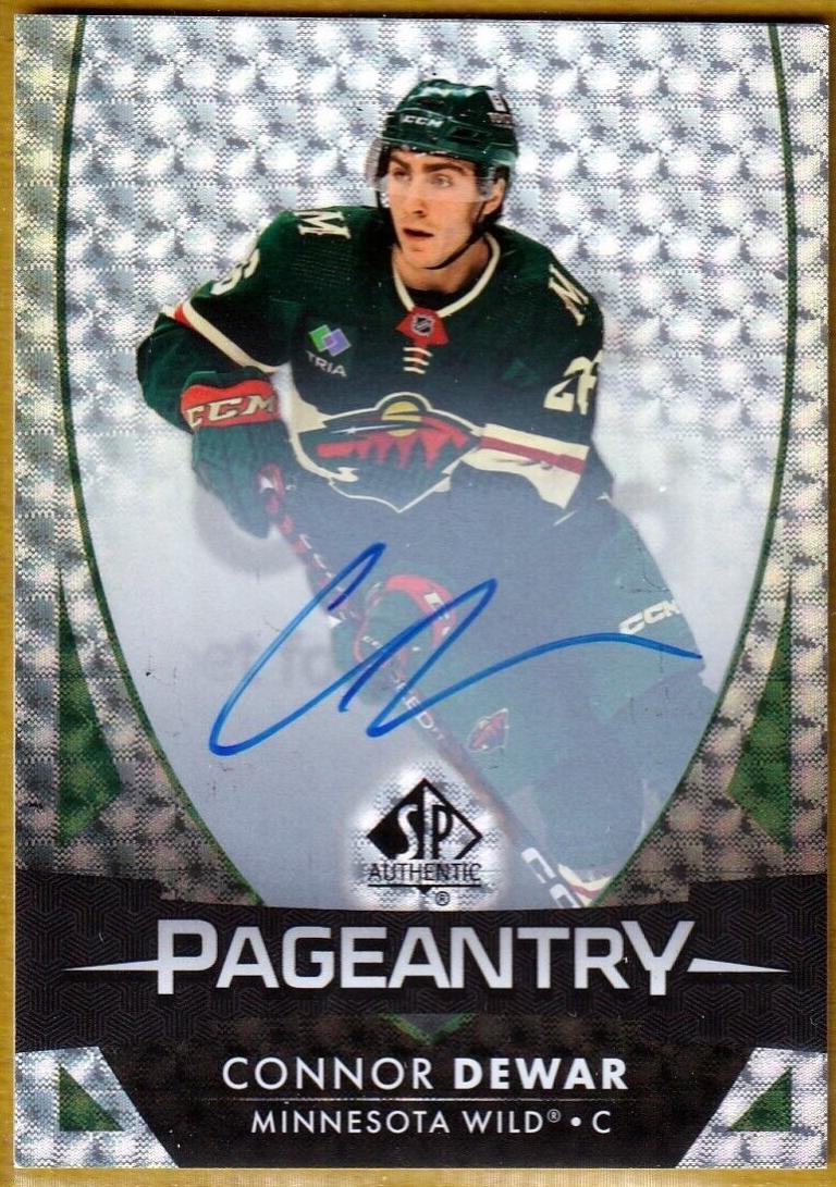 Connor Dewar #P-12 Hockey Cards 2023 SP Authentic Pageantry Autograph