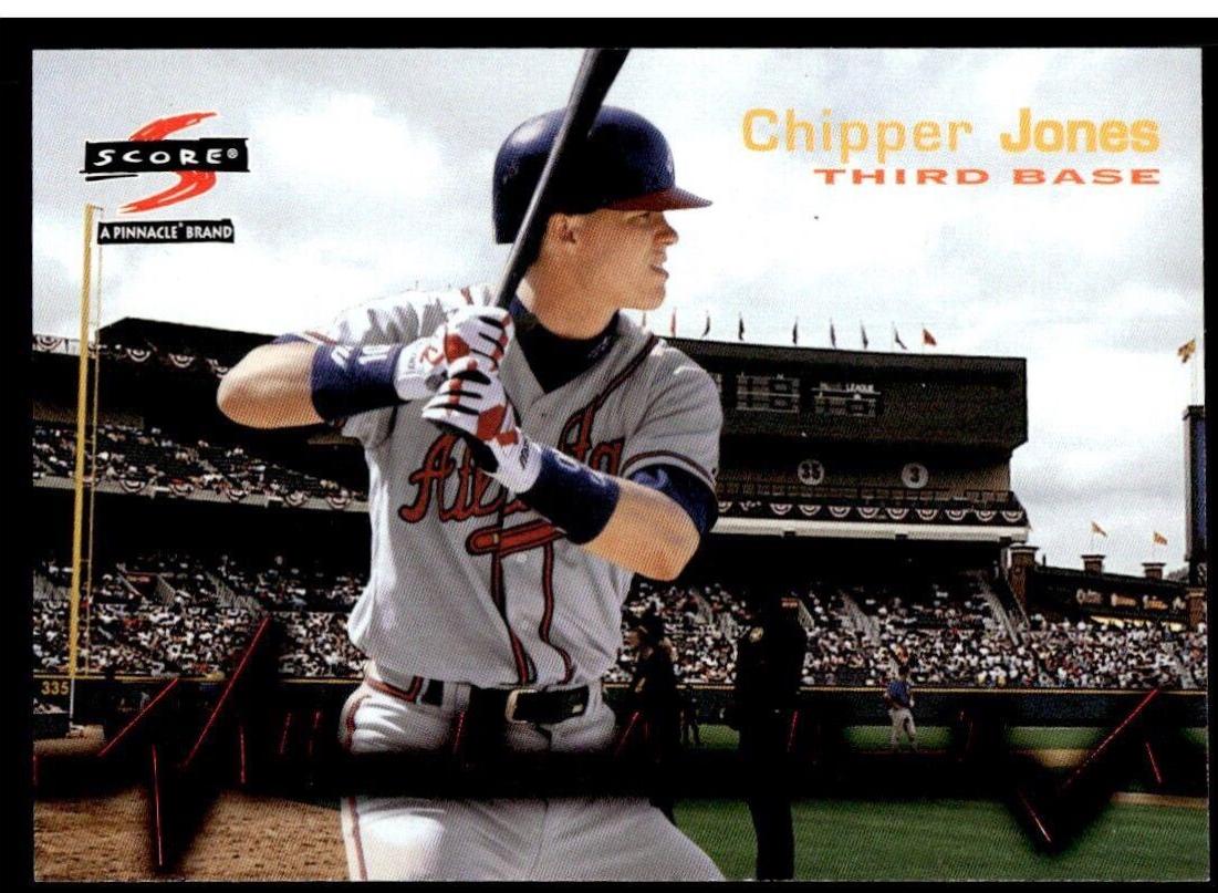 Chipper Jones #19 1of3 Baseball Cards 1997 Score Heart of the Order
