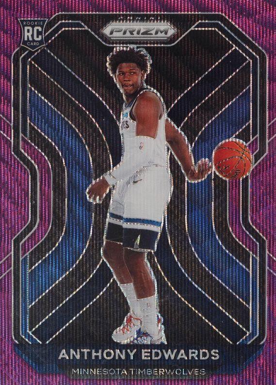 2020 Anthony Edwards [Purple Wave Prizm] #258