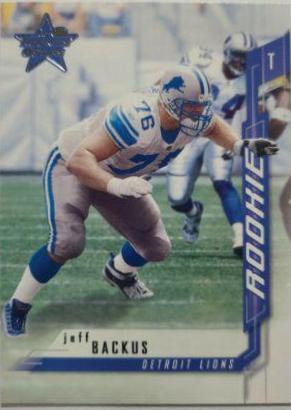 Jeff Backus #194 2001 Leaf Rookies & Stars Football