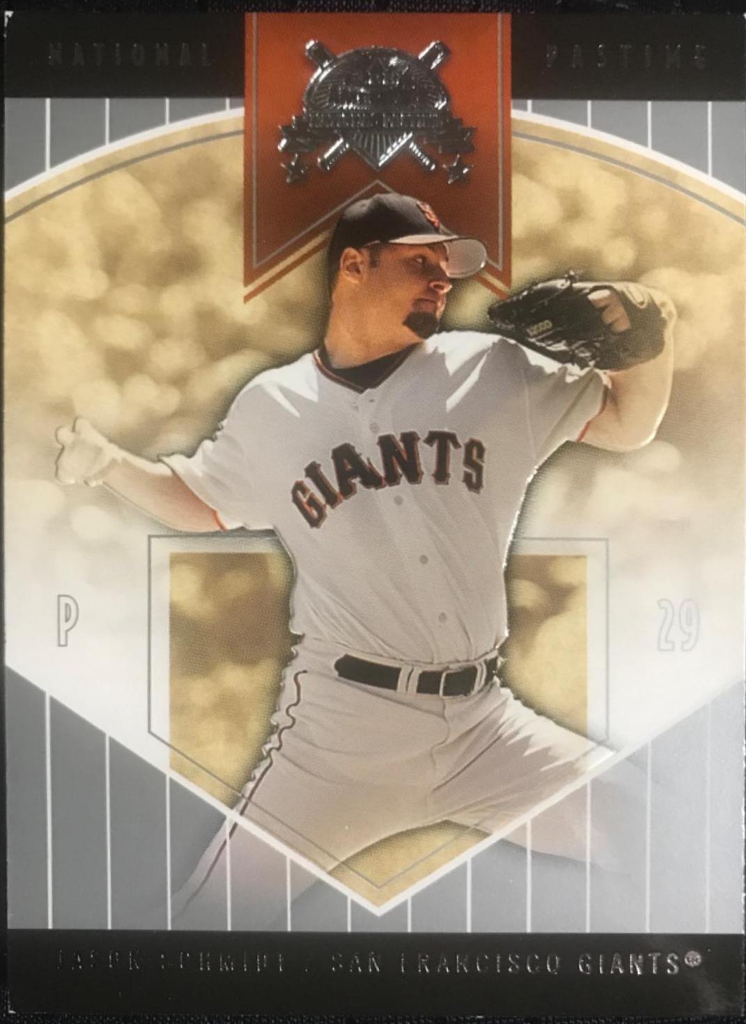 Jason Schmidt #15 Baseball Cards 2004 Fleer Patchworks National Pastime