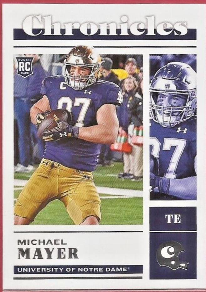 Michael Mayer #8 Football Cards 2023 Panini Chronicles Draft Picks