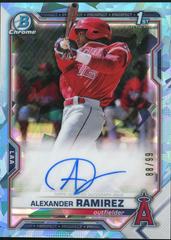 Alexander Ramirez [Aqua Refractor] #BSPA-ARA Baseball Cards 2021 Bowman Sapphire Autographs Prices