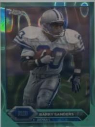 Barry Sanders [Aqua Refractor] #9