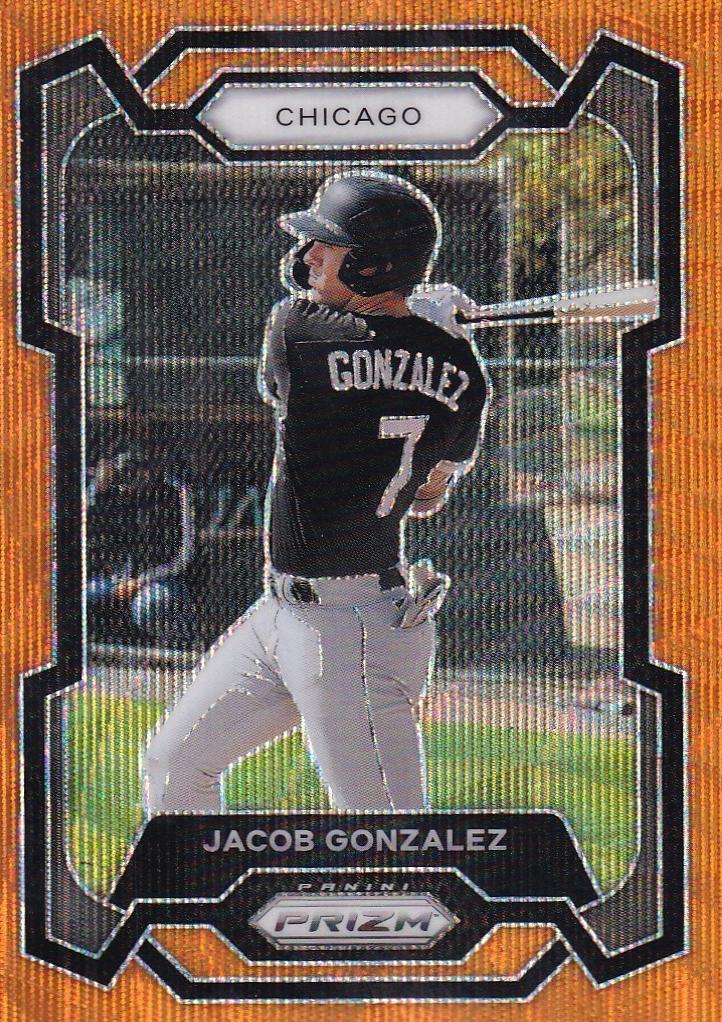 Jacob Gonzalez [Orange Wave] #1 Prices | 2024 Panini Prizm