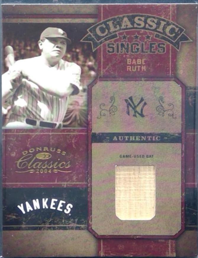 Babe Ruth #CC-1 Baseball Cards 2004 Donruss Classics Singles