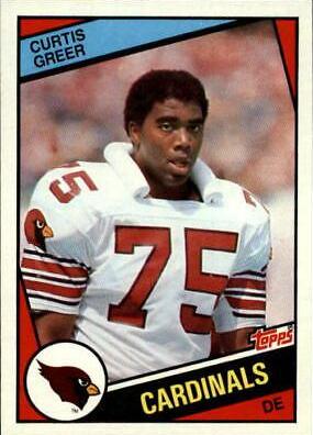 Curtis Greer #344 Football Cards 1984 Topps