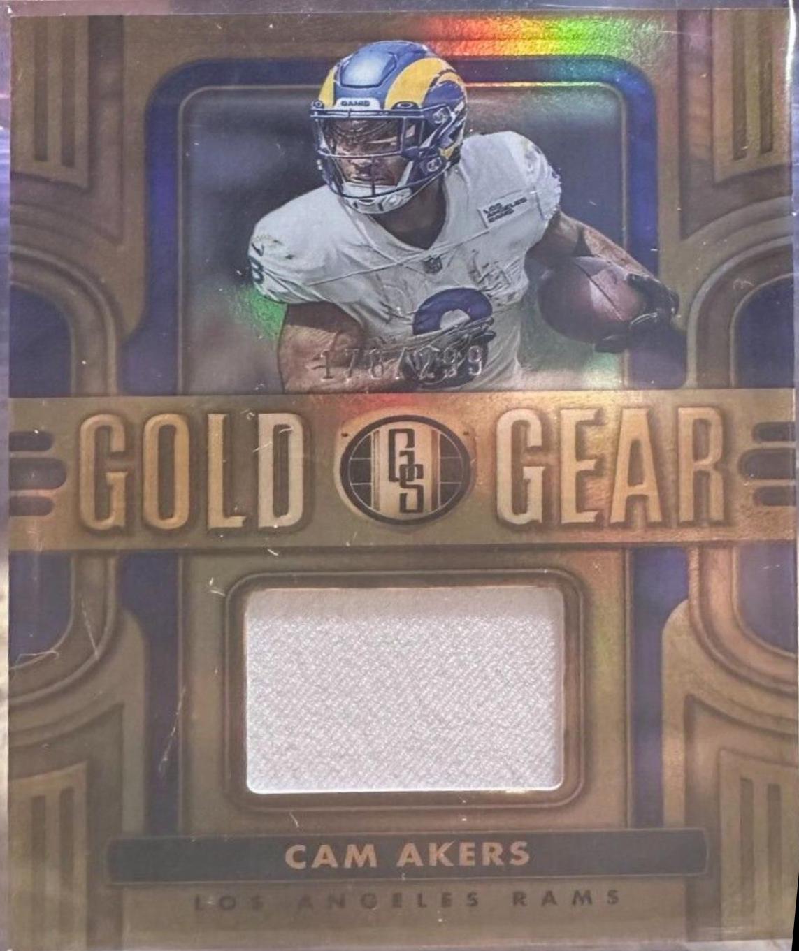 Cam Akers #GG-CA Football Cards 2023 Panini Gold Standard Gear