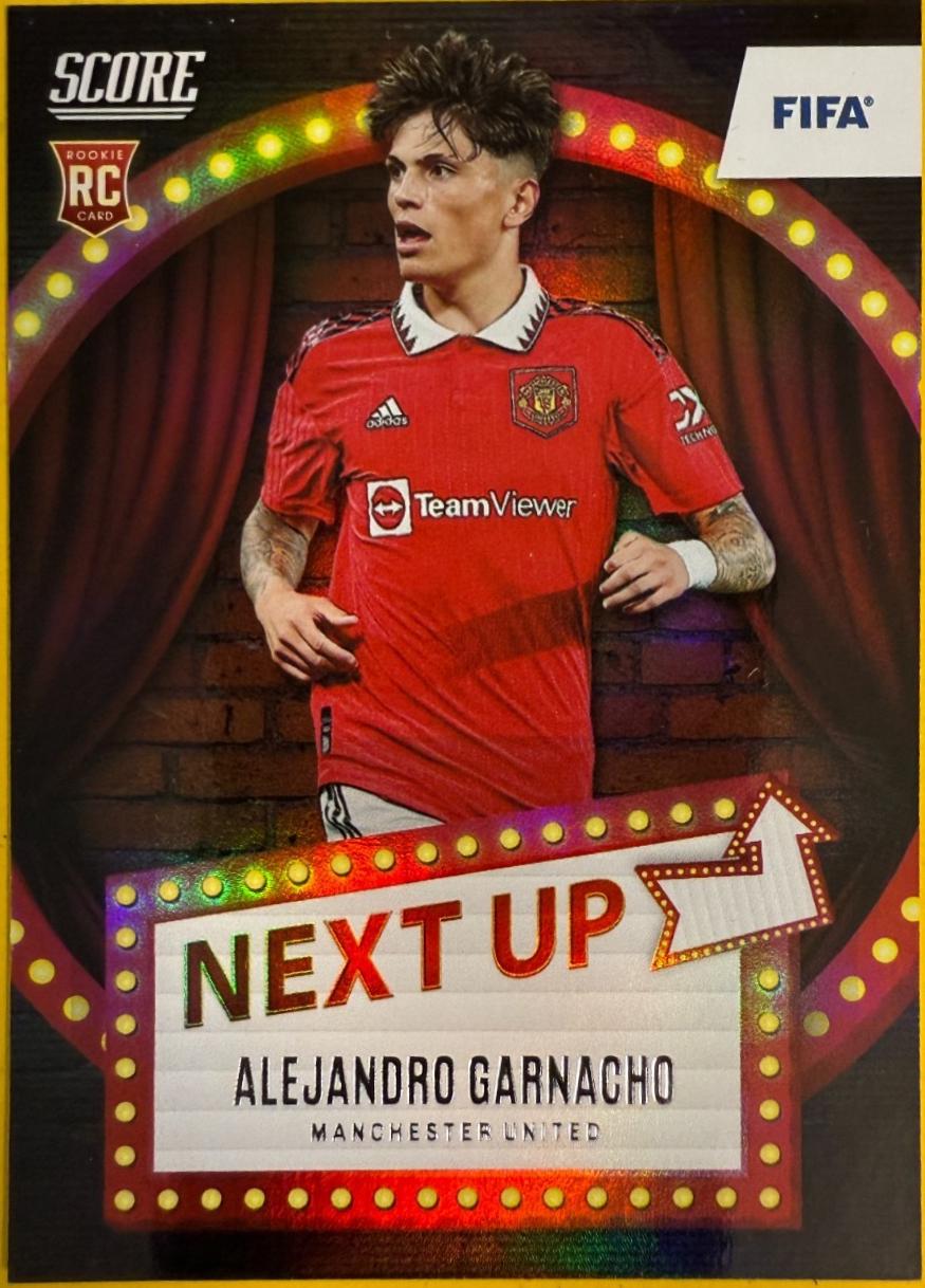 Alejandro Garnacho #17 Soccer Cards 2022 Panini Score Premier League Next Up