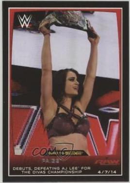 Paige #1 Wrestling Cards 2015 Topps WWE Road to Wrestlemania
