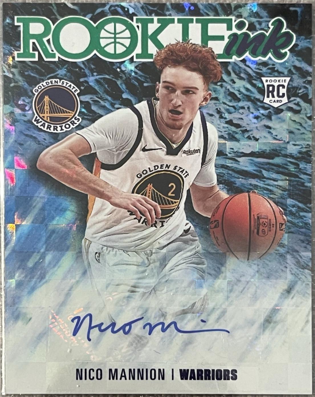 Nico Mannion #RI-NMN Basketball Cards 2020 Panini Hoops Rookie Ink