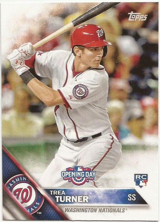 Trea Turner #OD-154 Baseball Cards 2016 Topps Opening Day