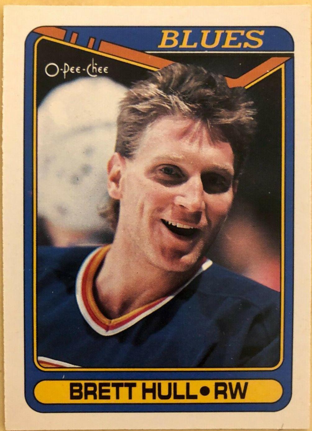 Brett Hull #77 Hockey Cards 1990 O-Pee-Chee