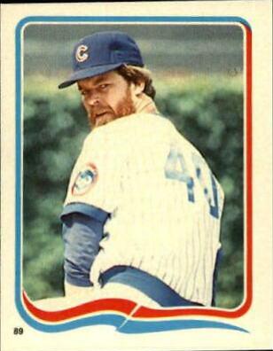 Rick Sutcliffe #89 1985 Fleer Star Stickers Baseball