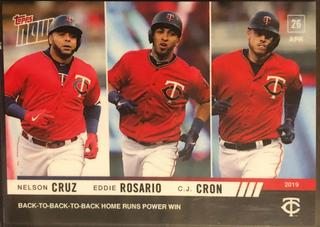C.J. Cron, Eddie Rosario, Nelson Cruz