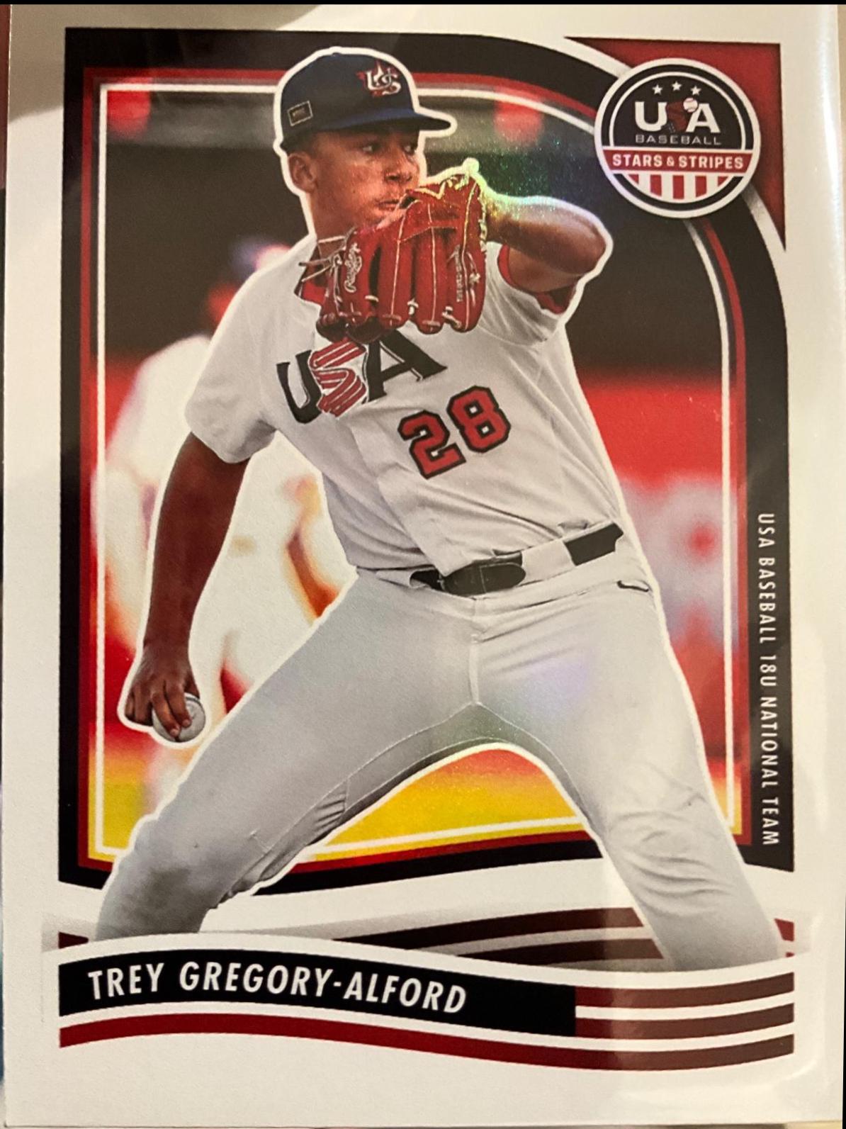 Trey Gregory-Alford #3 Baseball Cards 2024 Panini Stars & Stripes
