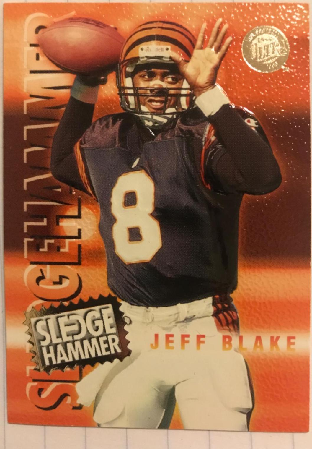 Jeff Blake #1 Football Cards 1996 Ultra Sledgehammer