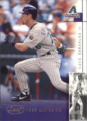 Luis Gonzalez #4 Baseball Cards 2002 Leaf