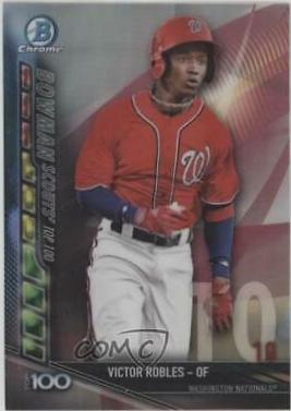 Victor Robles #BTP-10 Baseball Cards 2017 Bowman Scouts' Top 100