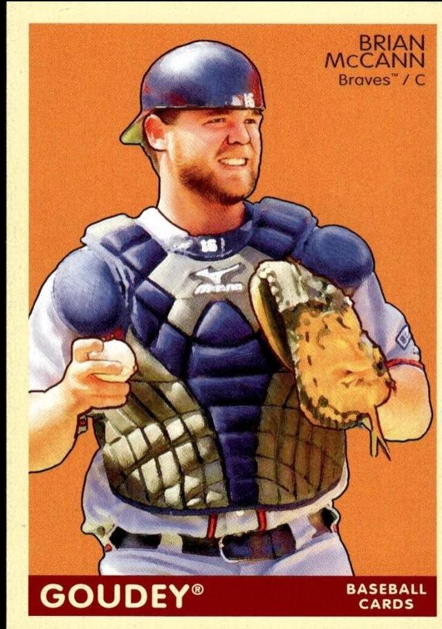 Brian McCann #8 Baseball Cards 2009 Upper Deck Goudey
