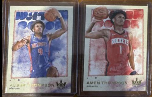 Ausar Thompson #5 Basketball Cards 2023 Panini Court Kings Water Color