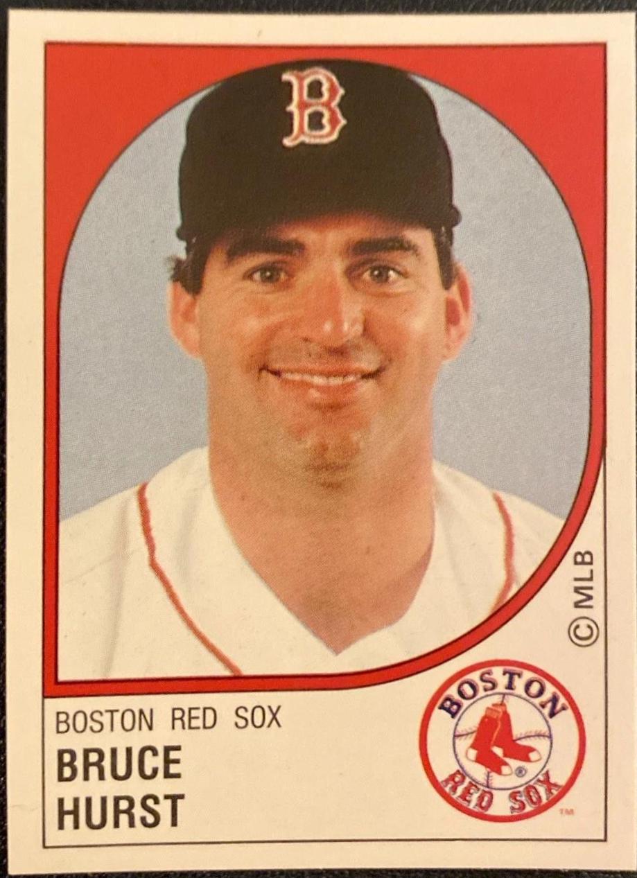 Bruce Hurst #22 Baseball Cards 1988 Panini Stickers