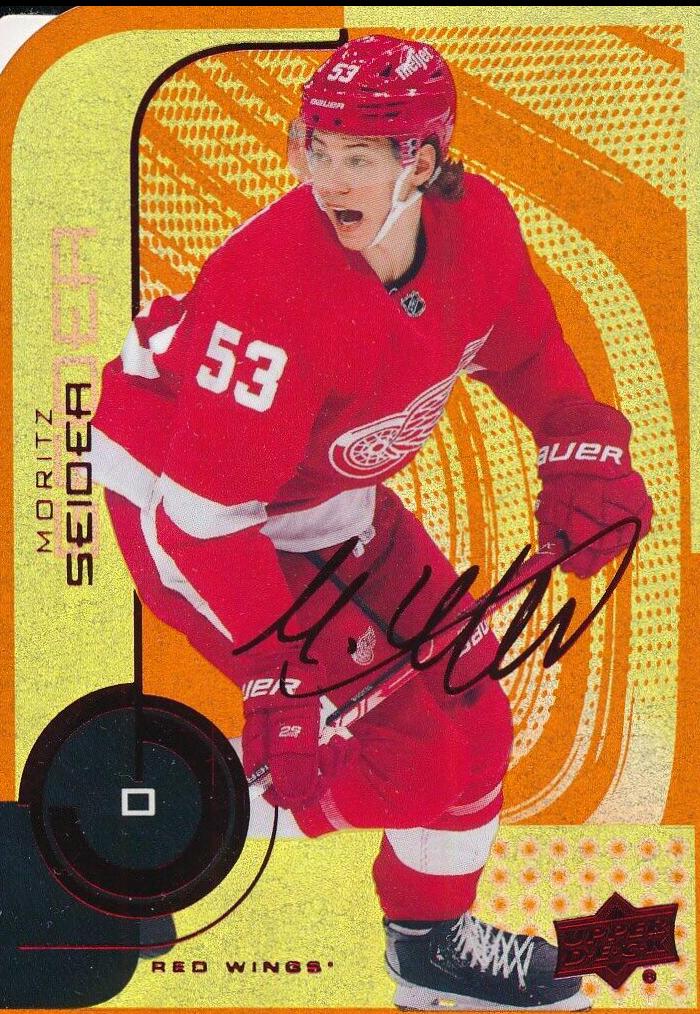 Moritz Seider #69 Hockey Cards 2022 Upper Deck MVP Colors and Contours