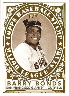 Barry Bonds #4 Baseball Cards 2006 Bazooka Stamps