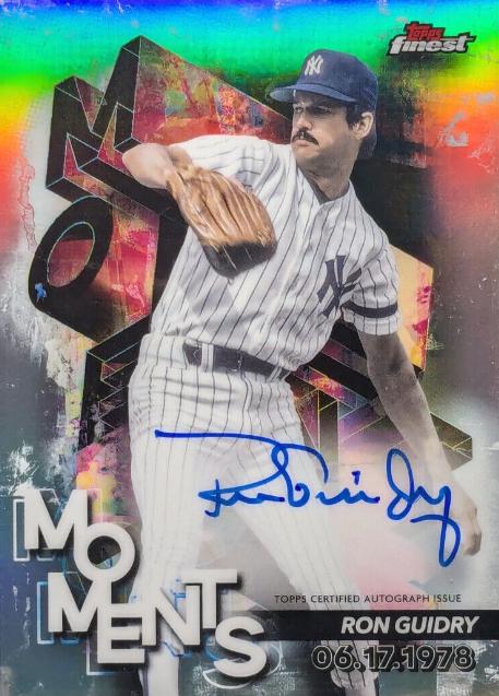 Ron Guidry #FMA-RG 2024 Topps Finest Moments Autograph Baseball