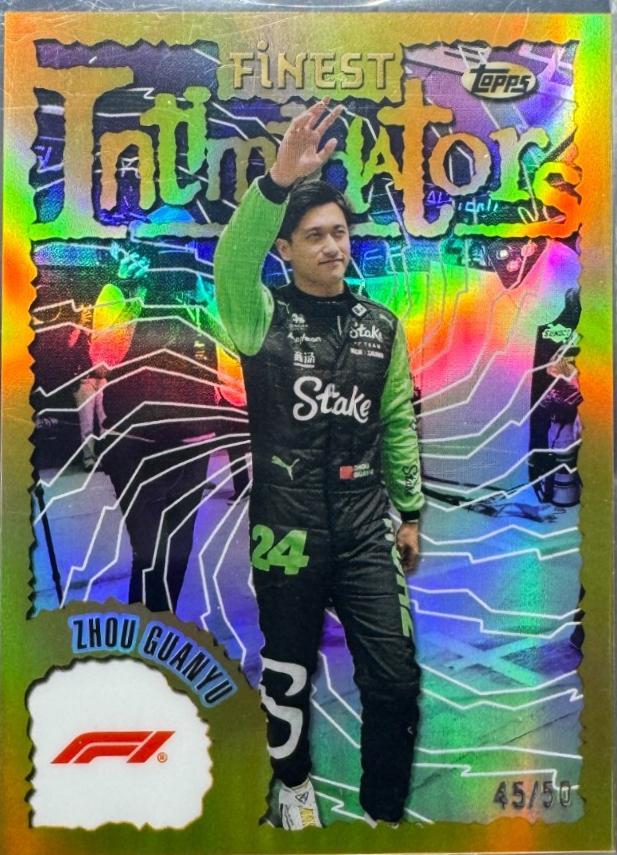 Zhou Guanyu #ZHO Racing Cards 2024 Topps Finest Formula 1 Intimidators