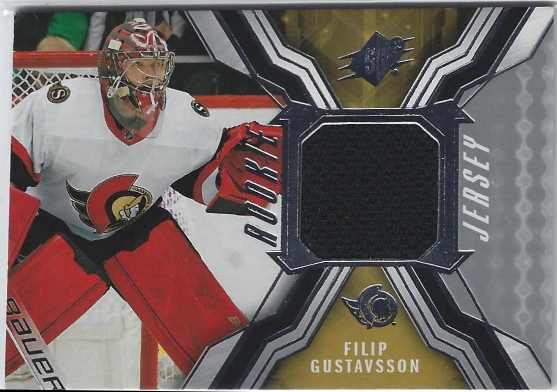 Filip Gustavsson #RJ-FG Hockey Cards 2021 SPx Rookie Jersey