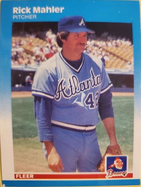 Rick Mahler #520 Baseball Cards 1987 Fleer
