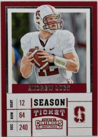 Andrew Luck #7 Football Cards 2017 Panini Contenders Draft Picks
