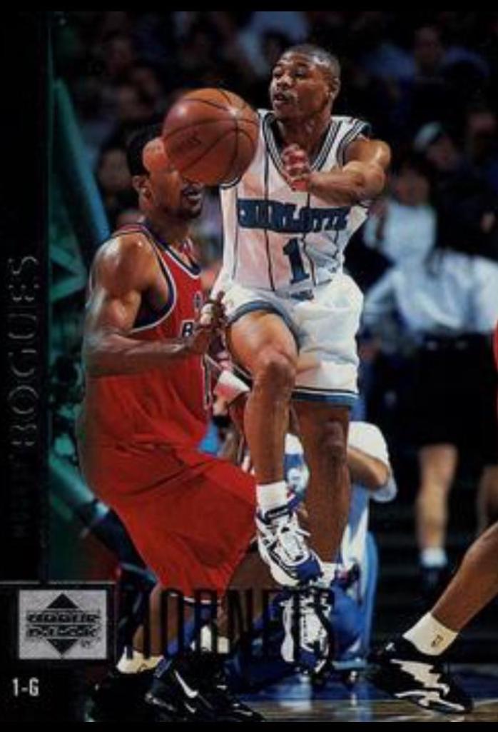 Muggsy Bogues #9 Basketball Cards 1997 Upper Deck